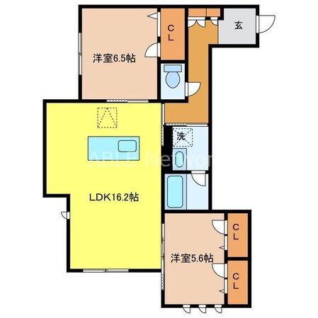 シャーメゾンステージ鳥栖の物件間取画像